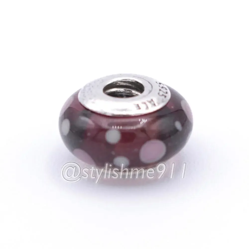 Authentic PANDORA Purple Bubbles Glass Murano - 790693